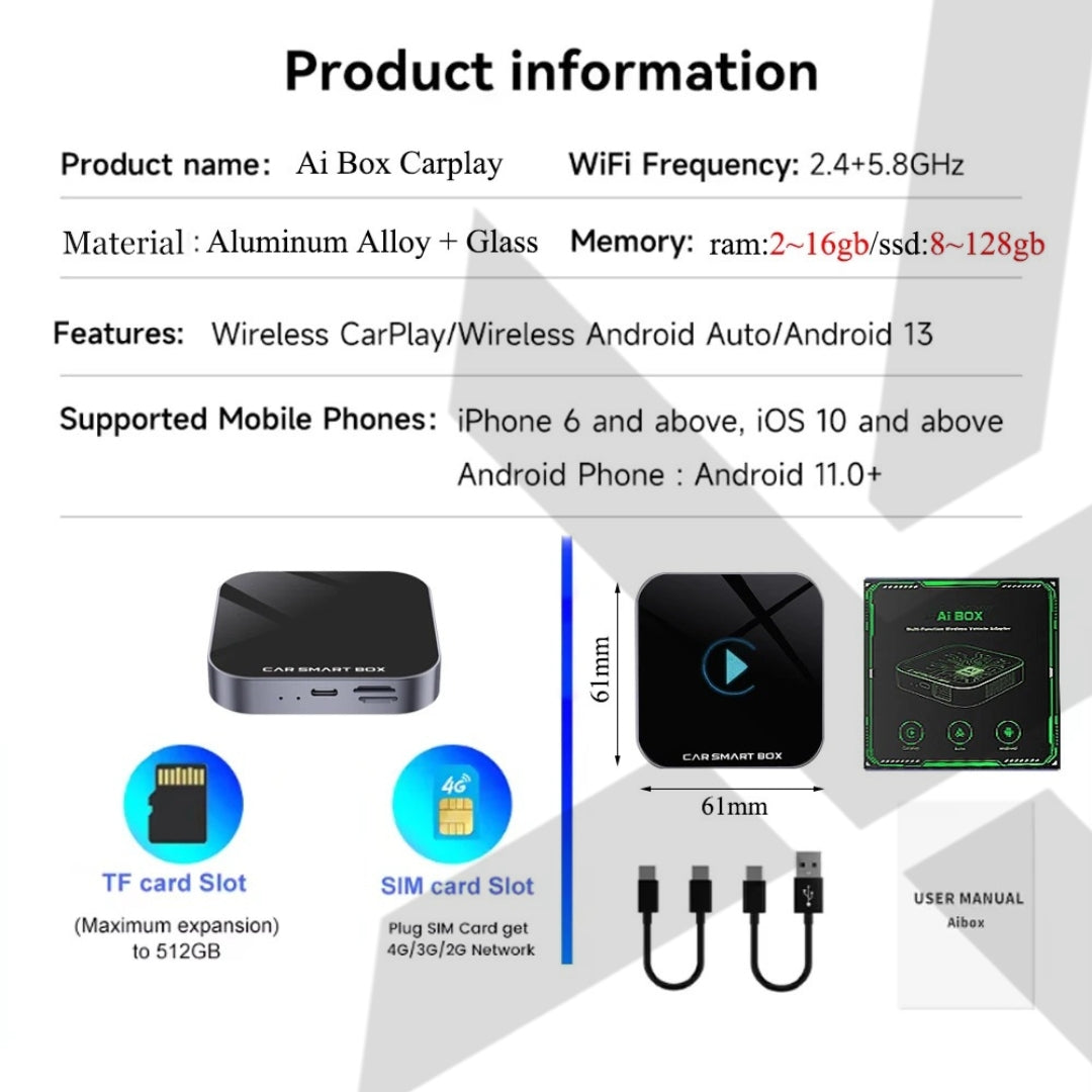 AI BOX 4GB RAM + 64GB ROM