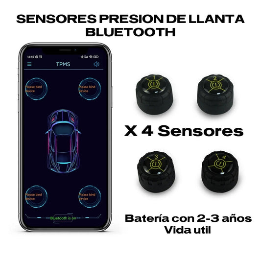 TPMS SENSORES PRESION LLANTAS X 4 UND